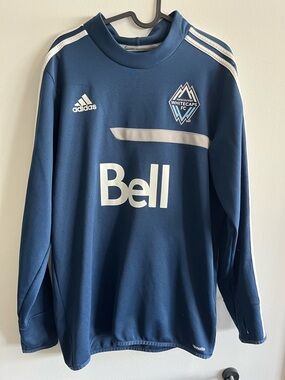 Vancouver Whitecaps FC adidas Navy Blue training Sweater size M